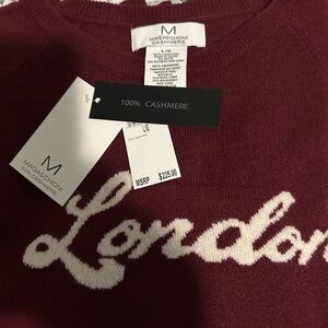 Magaschoni Deep Red London Cashmere Knit